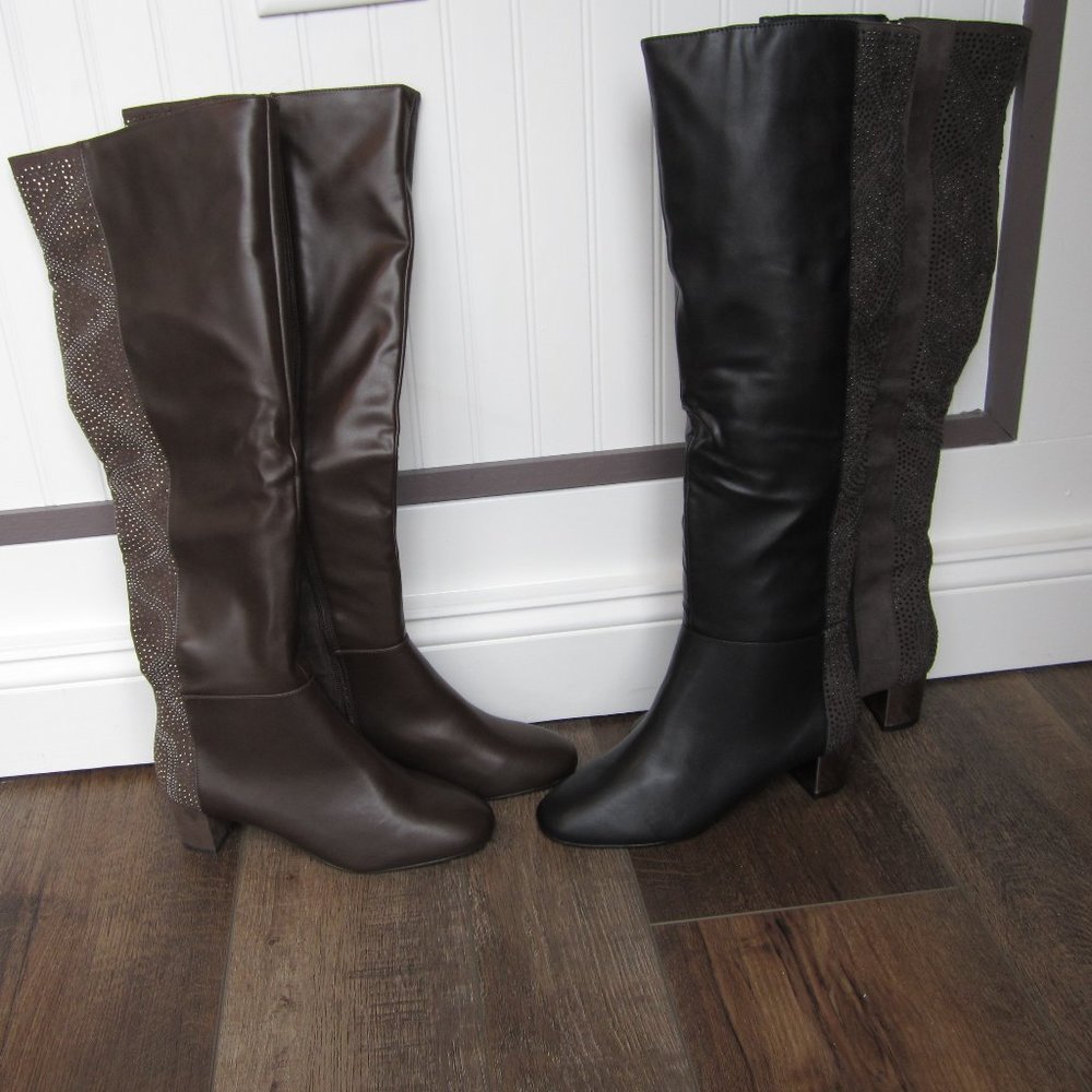 American Glamour by Badgley Mischka knee high stud